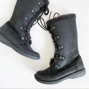 BOC Leather Lace-up Boots, Size 6.5 US / 37